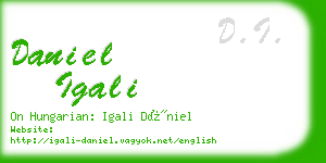 daniel igali business card